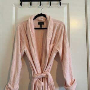 Ralph Lauren Pink Fleece Bathrobe